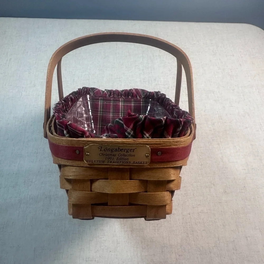 Longaberger 1991 Yuletide Traditions Sleigh Basket